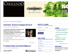 Tablet Screenshot of crescendo-magazine.be